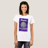 矮小おもしろい惑星ティー | Plutoおもしろい恋人 Tシャツ (正面フル)