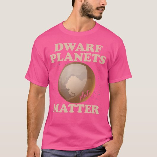 矮小惑星おもしろい物質惑星プルト Tシャツ (正面)