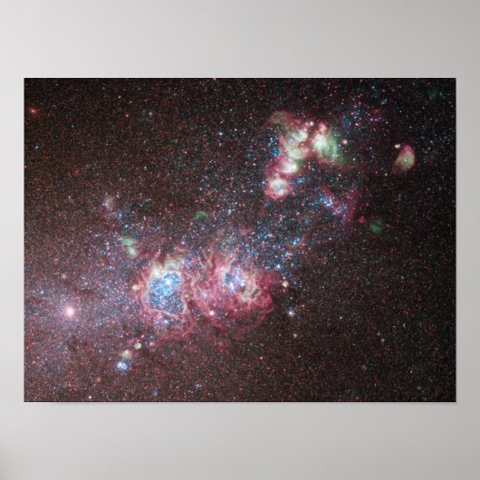 矮小銀河NGC 4214 ポスター (正面)