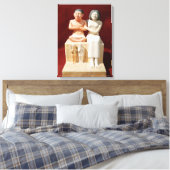 矮性セネブとその家族の彫像 キャンバスプリント (インサイチュ (寝室))