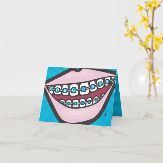 矯正デビューおめでとう カード (黄色い花)