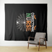 矯正ナースハロウィーンパンプキクラシックンTシーズ タペストリー (インサイチュ(横))