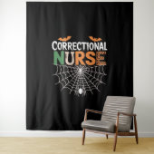 矯正ナースハロウィーンパンプキクラシックンTシーズ タペストリー (インサイチュ)