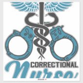 矯正ナース看護刑務所施設 シール (シート)