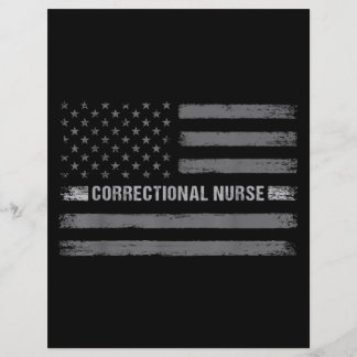 矯正ナース米国国旗のヴィンテージのヘルス気に レターヘッド