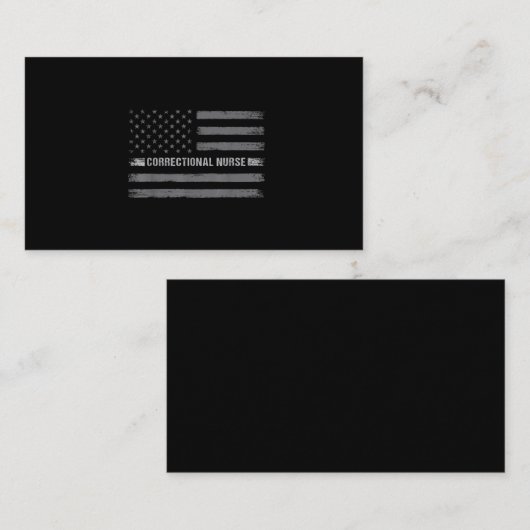 矯正ナース米国国旗のヴィンテージのヘルス気に 名刺 (正面/裏面)