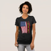 矯正ナース米国国旗 Tシャツ (正面フル)
