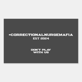 矯正ナース 長方形シール