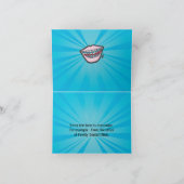 矯正器をつけたお祝いカード カード (内部)