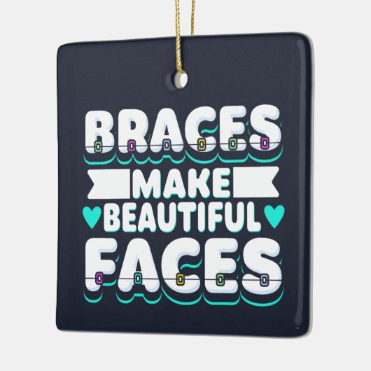 矯正器具で美しい顔を作る セラミックオーナメント (左)