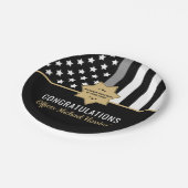 矯正士官銀線卒業パーティー ペーパープレート (アングル)