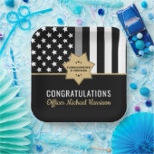 矯正士官銀線卒業パーティー ペーパープレート (パーティー)