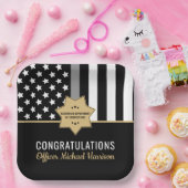 矯正士官銀線卒業パーティー ペーパープレート (パーティー)