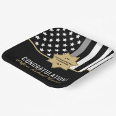 矯正士官銀線卒業パーティー ペーパープレート (傾斜あり)