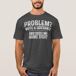 矯正官おもしろいが贈り物男性の薄い銀 Tシャツ