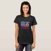 矯正将校アメリカ国旗の修正 Tシャツ (正面フル)