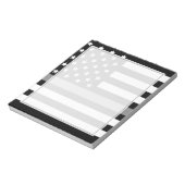 矯正将校シンシルバーラインUSA国旗 ノートパッド (回転)