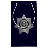 矯正将校バッジ、シルバーブルー抱き枕S スモールペーパーバッグ (裏面)