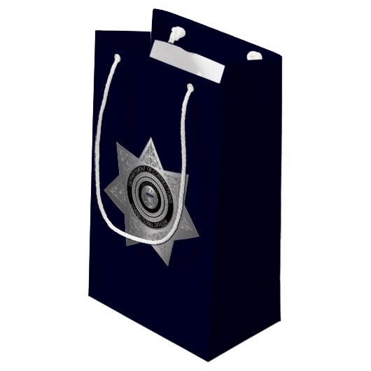 矯正将校バッジ、シルバーブルー抱き枕S スモールペーパーバッグ (裏面アングル)