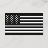 矯正役員カスタムロゴ薄い灰色のラインバス 名刺 (裏面)