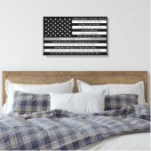 矯正役員祈りの言葉薄い灰色の線 キャンバスプリント (インサイチュ (寝室))