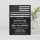 矯正役員薄灰色ライン卒業 招待状 (スタンド正面)