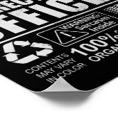 矯正役警告員薄線 ポスター (角)