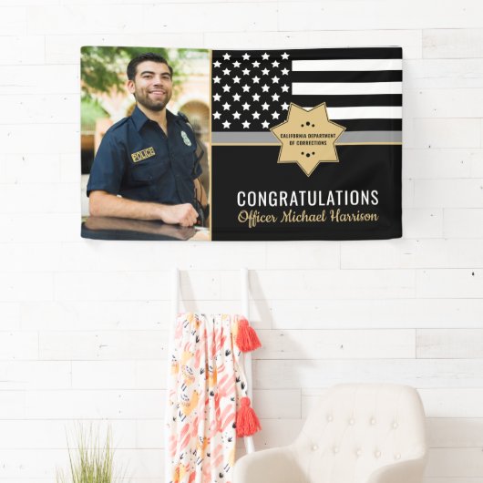 矯正担当警察卒業写真 横断幕 (インサイチュ)
