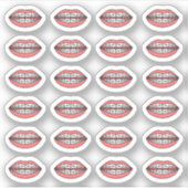 矯正歯科予約 デンタルケアステッカー シール (正面)