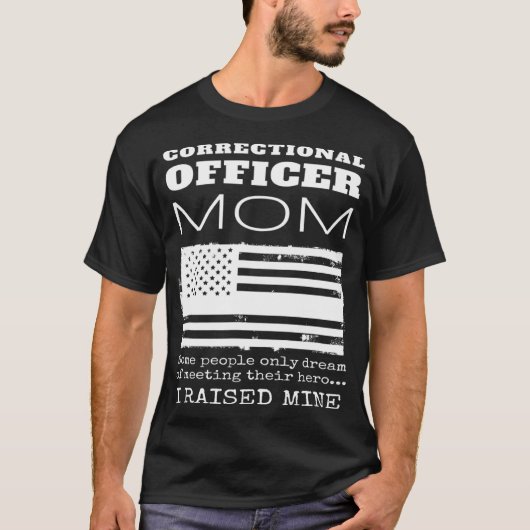矯正誇りを持った将校の母ママ米国船 Tシャツ (正面)