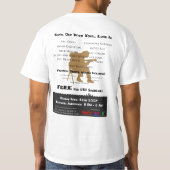 石あなたのと… スタッフのワイシャツ-白で締めて下さい Tシャツ (裏面)