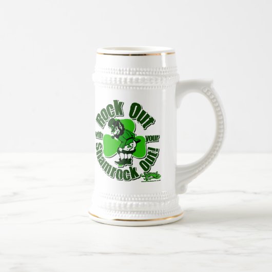 石あなたのシャムロックと! ビールジョッキ (右)