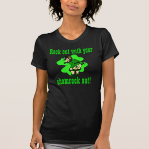 石あなたのシャムロックと Tシャツ