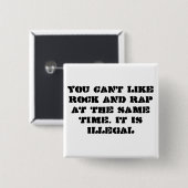 石および叩く音のように傾きます 缶バッジ (正面&裏面)