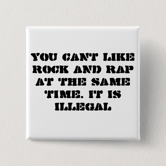 石および叩く音のように傾きます 缶バッジ (正面)