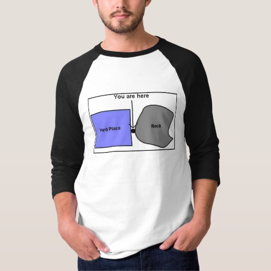 石および堅い場所 Tシャツ (正面)