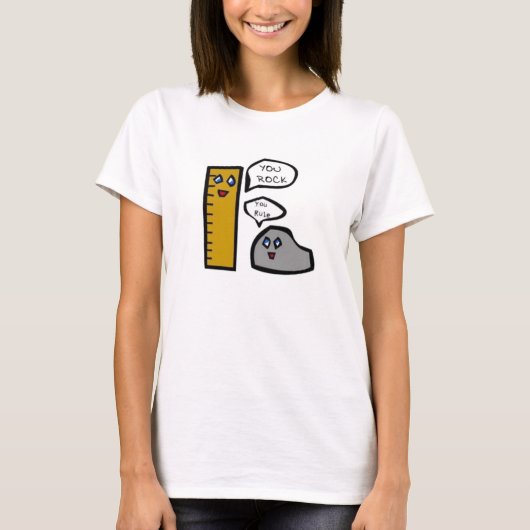 石および定規 Tシャツ (正面)