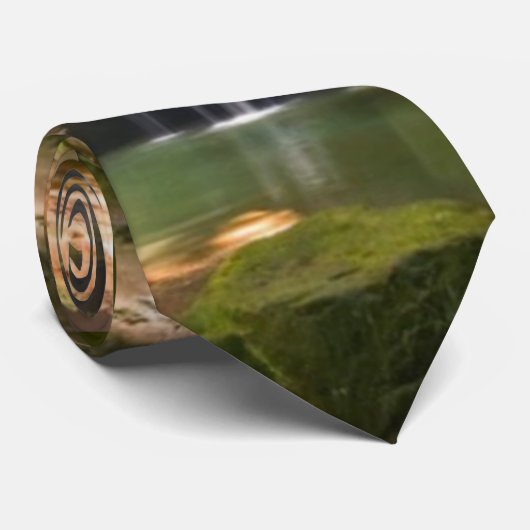 石および滝 ネクタイ (ロール)