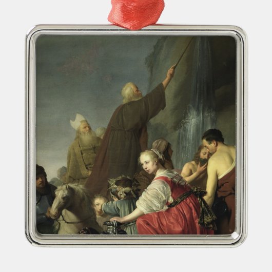 石からのモーゼの顕著な水 メタルオーナメント (正面)