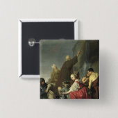 石からのモーゼの顕著な水 缶バッジ (正面&裏面)