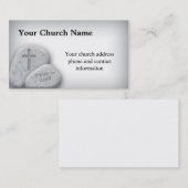 石が付いているChristian主の名刺を賞賛して下さい 名刺 (正面/裏面)