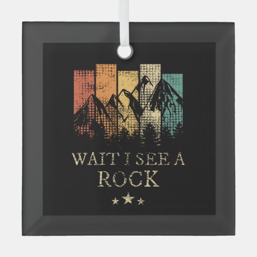 石が見えるまで待て ガラスオーナメント (正面)