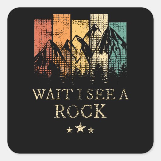 石が見えるまで待て スクエアシール (正面)