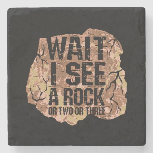 石が見えるまで待て ストーンコースター (正面)