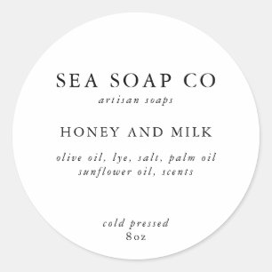 石けんのステッカー ラウンドシール