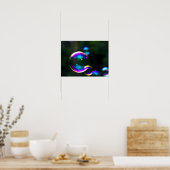 石けんカラフル泡浮き ポスター (キッチン)