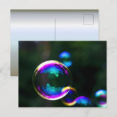 石けんカラフル泡浮き ポストカード (正面/裏面)