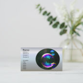 石けんカラフル泡浮き 名刺 (スタンド正面)