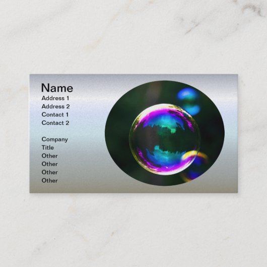 石けんカラフル泡浮き 名刺 (正面)