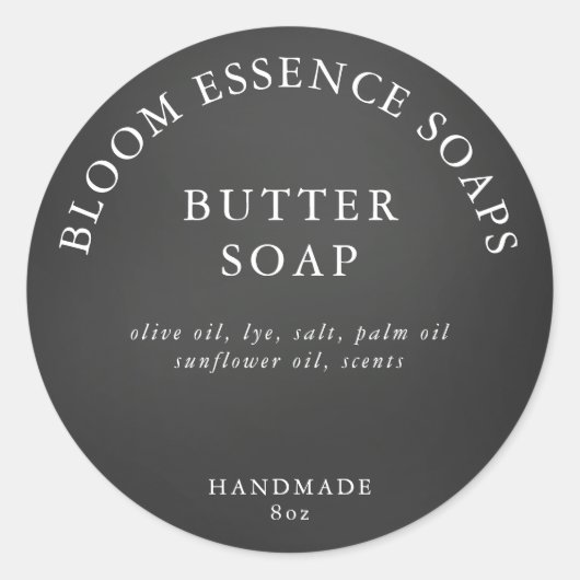 石けんスタンプ ラウンドシール (正面)